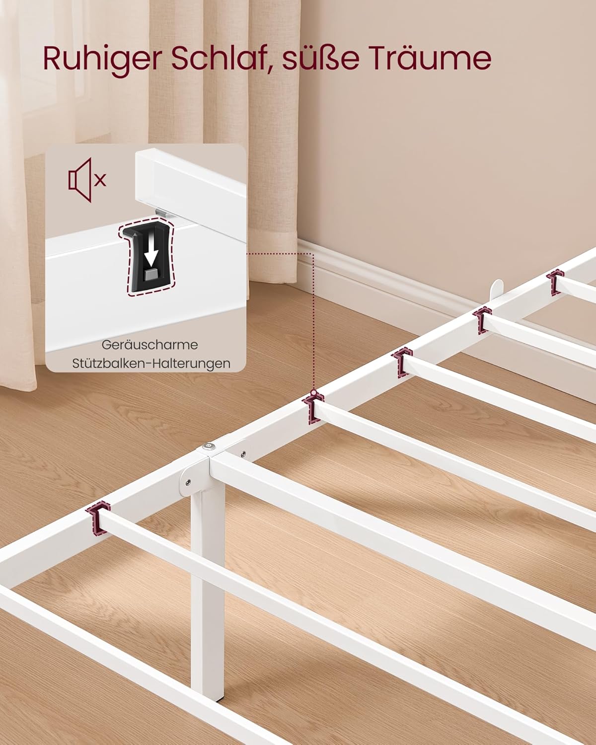 Σκελετός Μονού Κρεβατιού Μπεζ Ανθεκτικό Πλαίσιο 90x200 εκ Κρεβάτι Επενδυμένο με ύφασμα RM-B972LH01