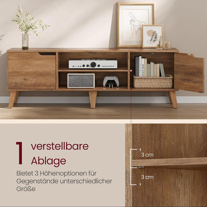 Έπιπλο Τηλεόρασης Χαμηλός Μπουφές Καφέ Μελί Χρώμα έως 65 ίντσες LT-V556K01