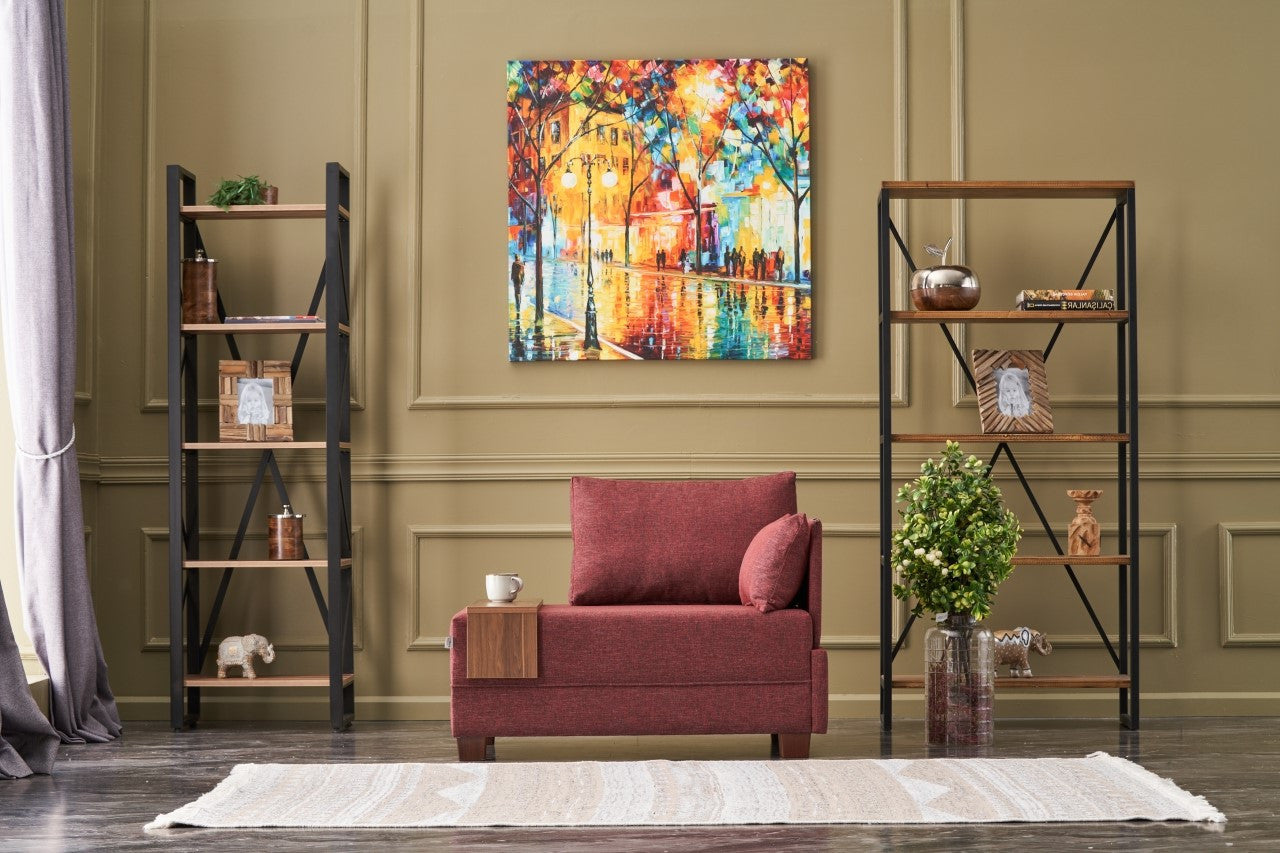 Καναπές Μονοθέσιος με Τραπεζάκι Δεξιά Διάφορα Χρώματα Πολυθρόνα 825BLC2665