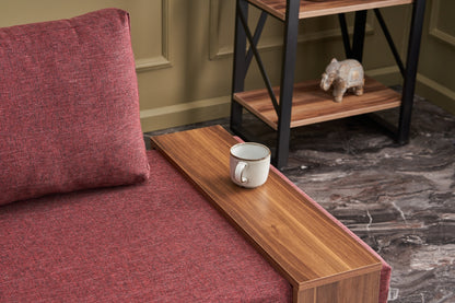 Καναπές Μονοθέσιος με Τραπεζάκι Αριστερά Κεραμυδί Πολυθρόνα 825BLC2658