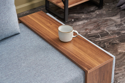 Καναπές Μονοθέσιος με Τραπεζάκι Αριστερά Γαλάζιο Πολυθρόνα 825BLC2664