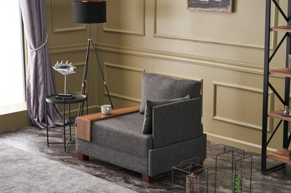 Καναπές Μονοθέσιος με Τραπεζάκι Δεξιά