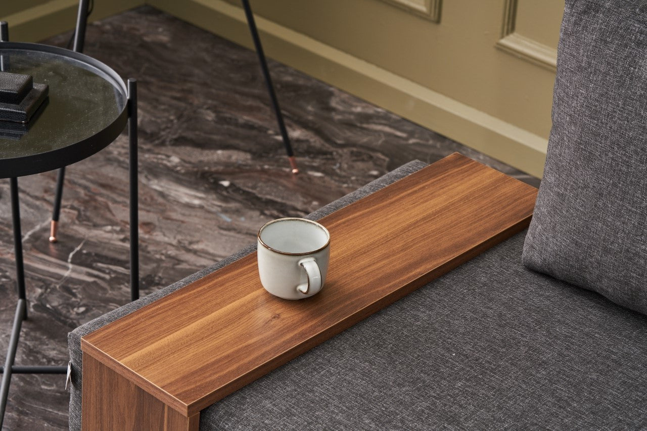 Καναπές Μονοθέσιος με Τραπεζάκι Δεξιά Διάφορα Χρώματα Πολυθρόνα 825BLC2665