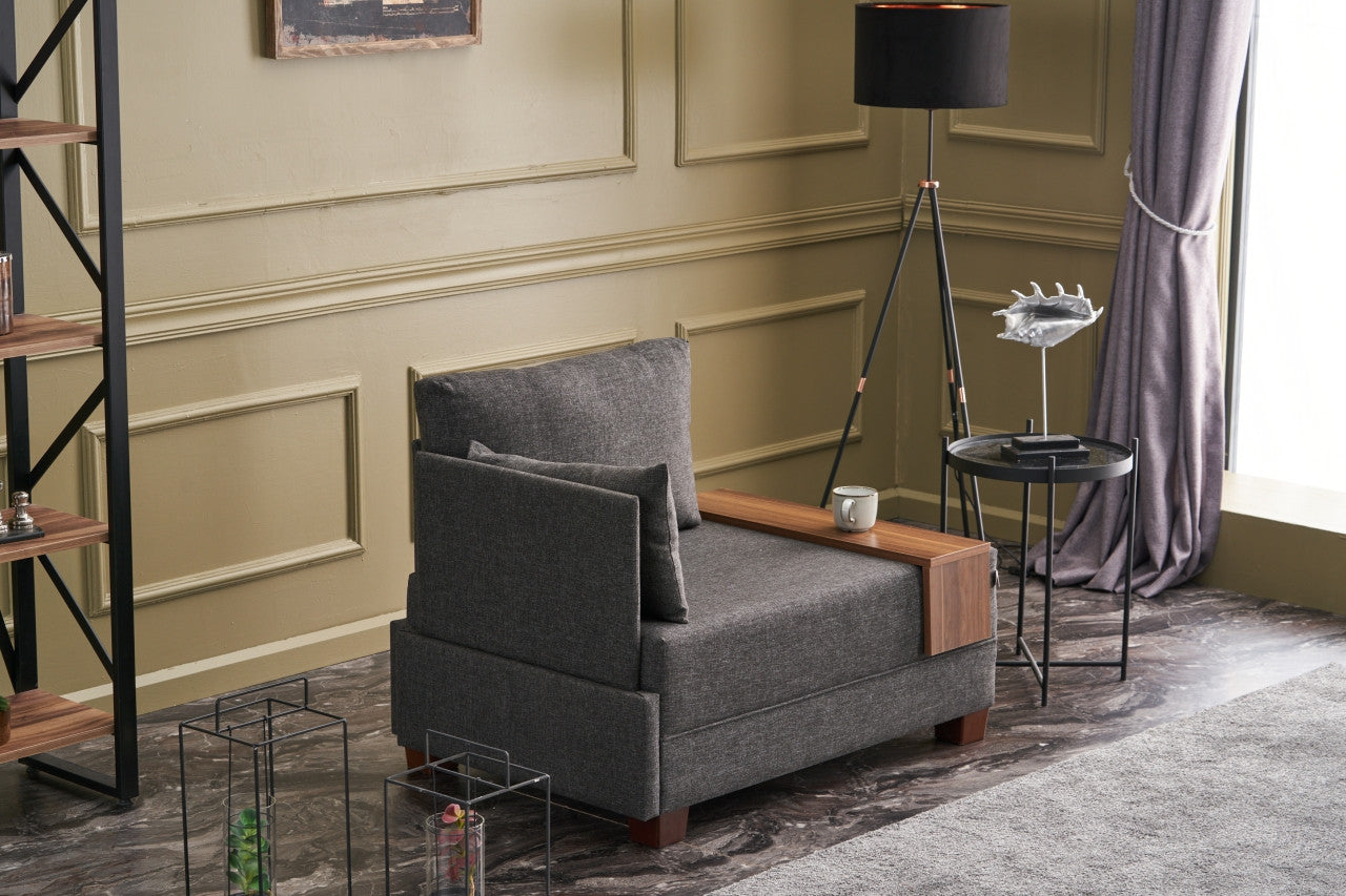 Καναπές Μίας Θέσης με Τραπεζάκι