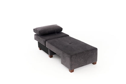 Καναπές Κρεβάτι 3 Θέσεων Ανθρακί 233εκ Chenille Ύφασμα & Κρεβάτι 150x190 825BLC4308