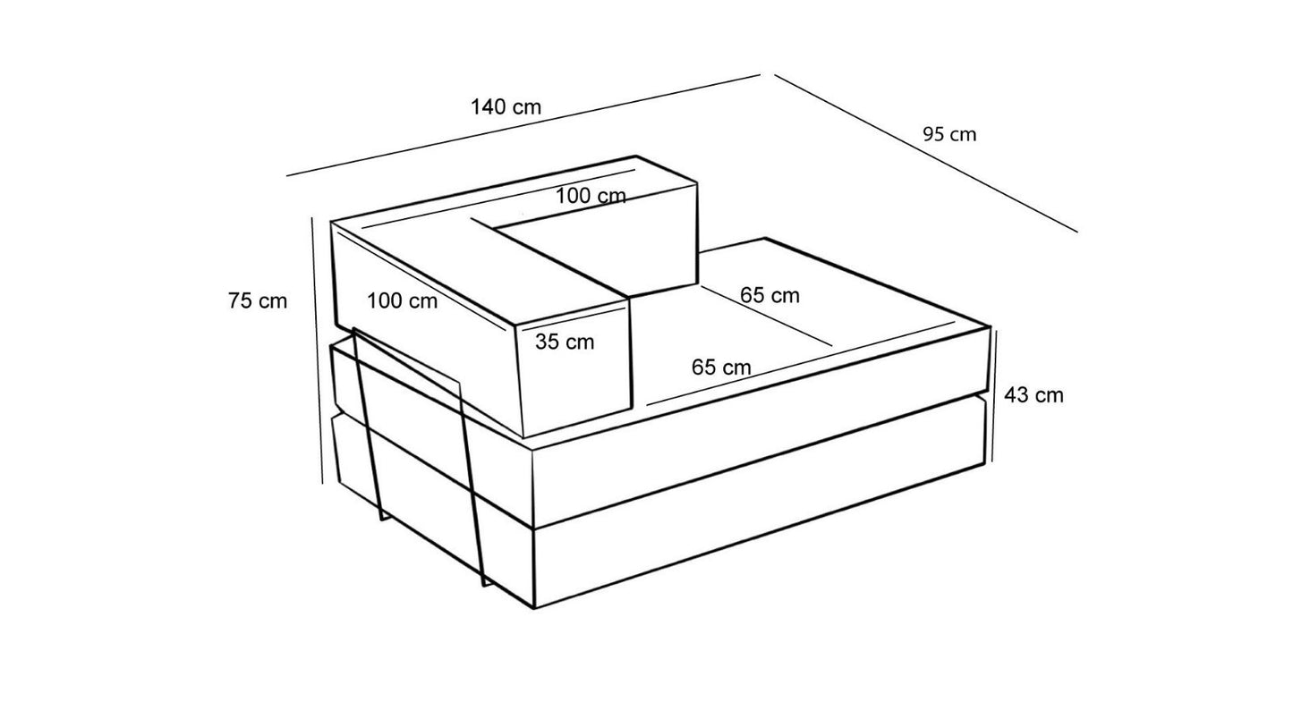 Πολυμορφικός Διθέσιος Καναπές Υφασμάτινος CHENILLE σε 4 χρωματισμούς 825BLC5215
