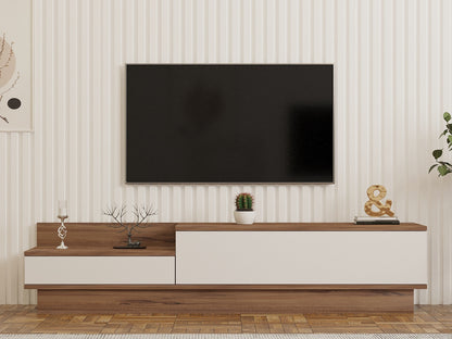 Έπιπλο Τηλεόρασης TV Βάση Σύνθεση Atlantic Pine Λευκό | 835PUQ3047