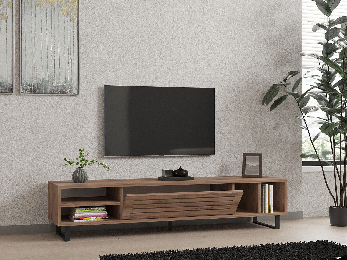 Έπιπλο Τηλεόρασης TV Βάση Σύνθεση Atlantic Pine | 835PUQ3077