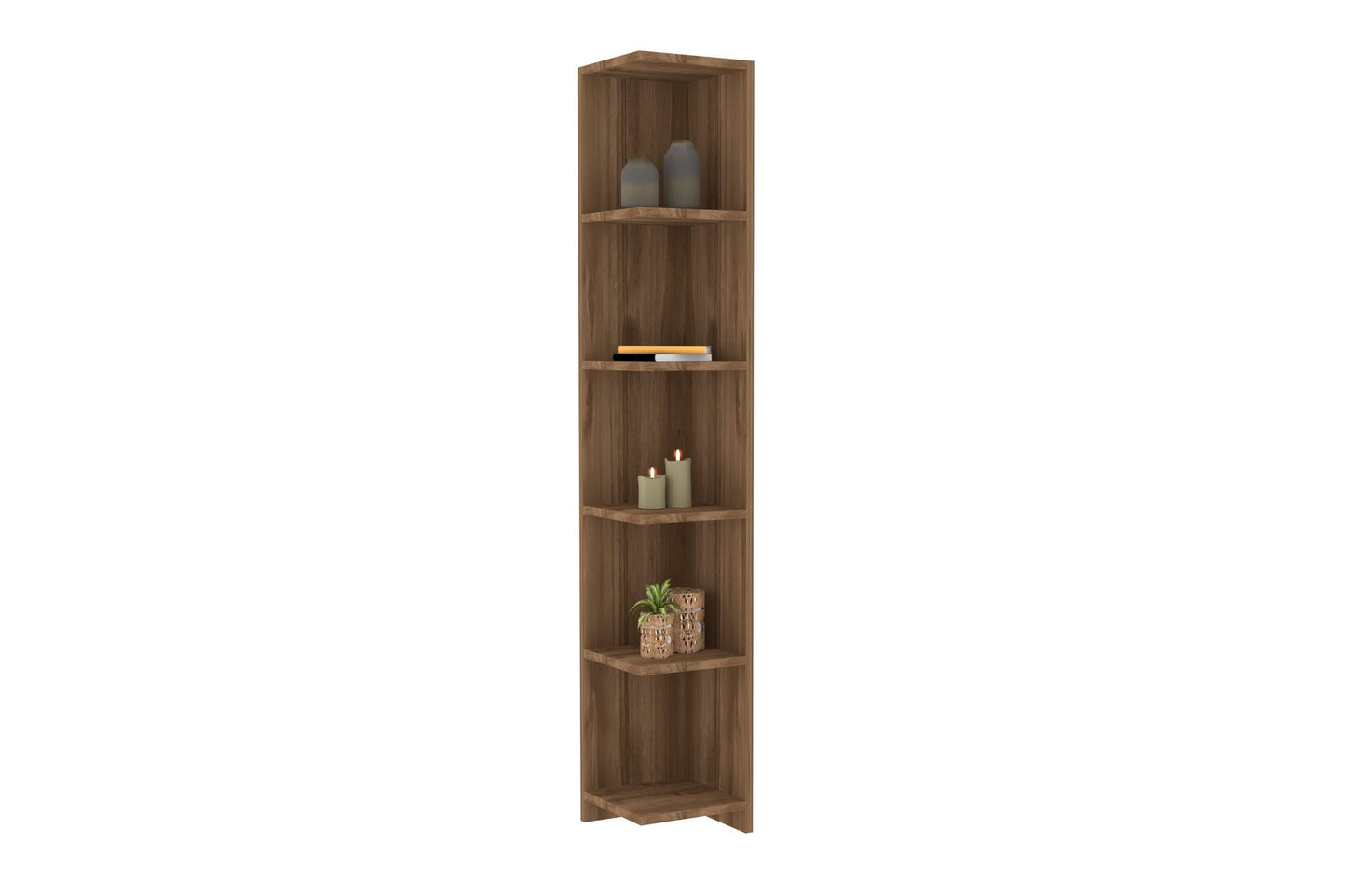 Βιβλιοθήκη 25 × 25 × 160 εκ. Καρυδί GR835PUQ3696