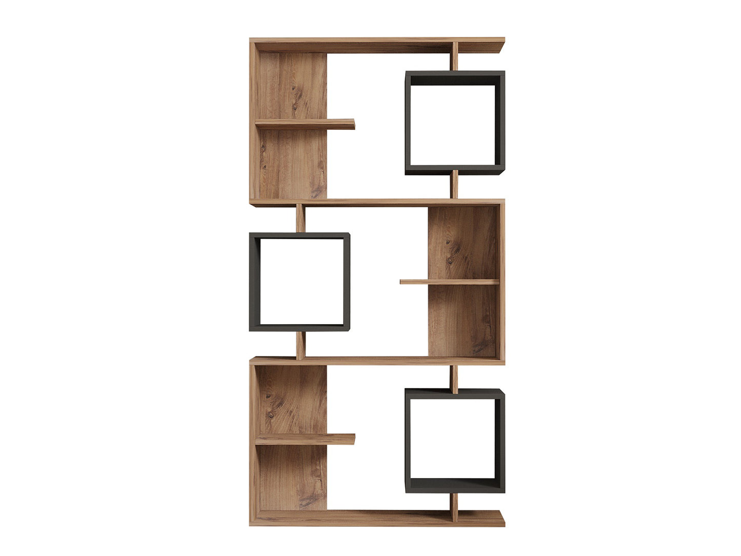 Βιβλιοθήκη 90 × 24,6 × 171,9 εκ. Atlantic Pine Ανθρακί GR835PUQ5316