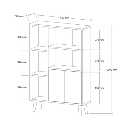 Βιβλιοθήκη 25 × 50 × 48,6 εκ. Sapphire Δρυς GR835PUQ5322