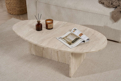 Τραπεζάκι Σαλονιού Travertine 120 x 65 x 40 εκ GR838NRD1101