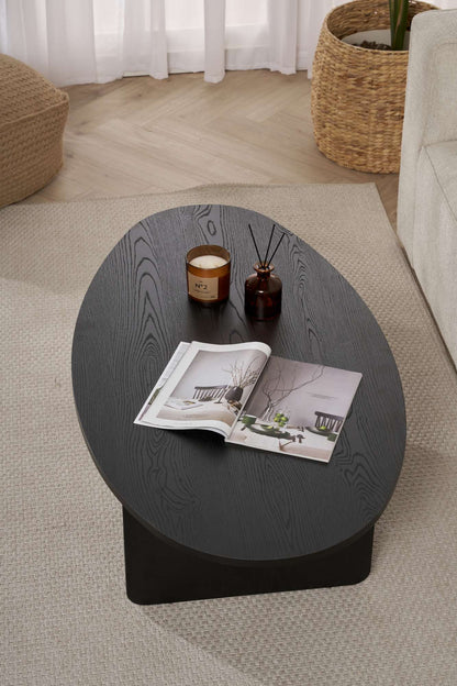 Τραπεζάκι Σαλονιού Wood Μαύρο 120 x 65 x 40 εκ GR838NRD1105