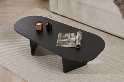 Τραπεζάκι Σαλονιού Wood Μαύρο 130 x 65 x 40 εκ GR838NRD1110