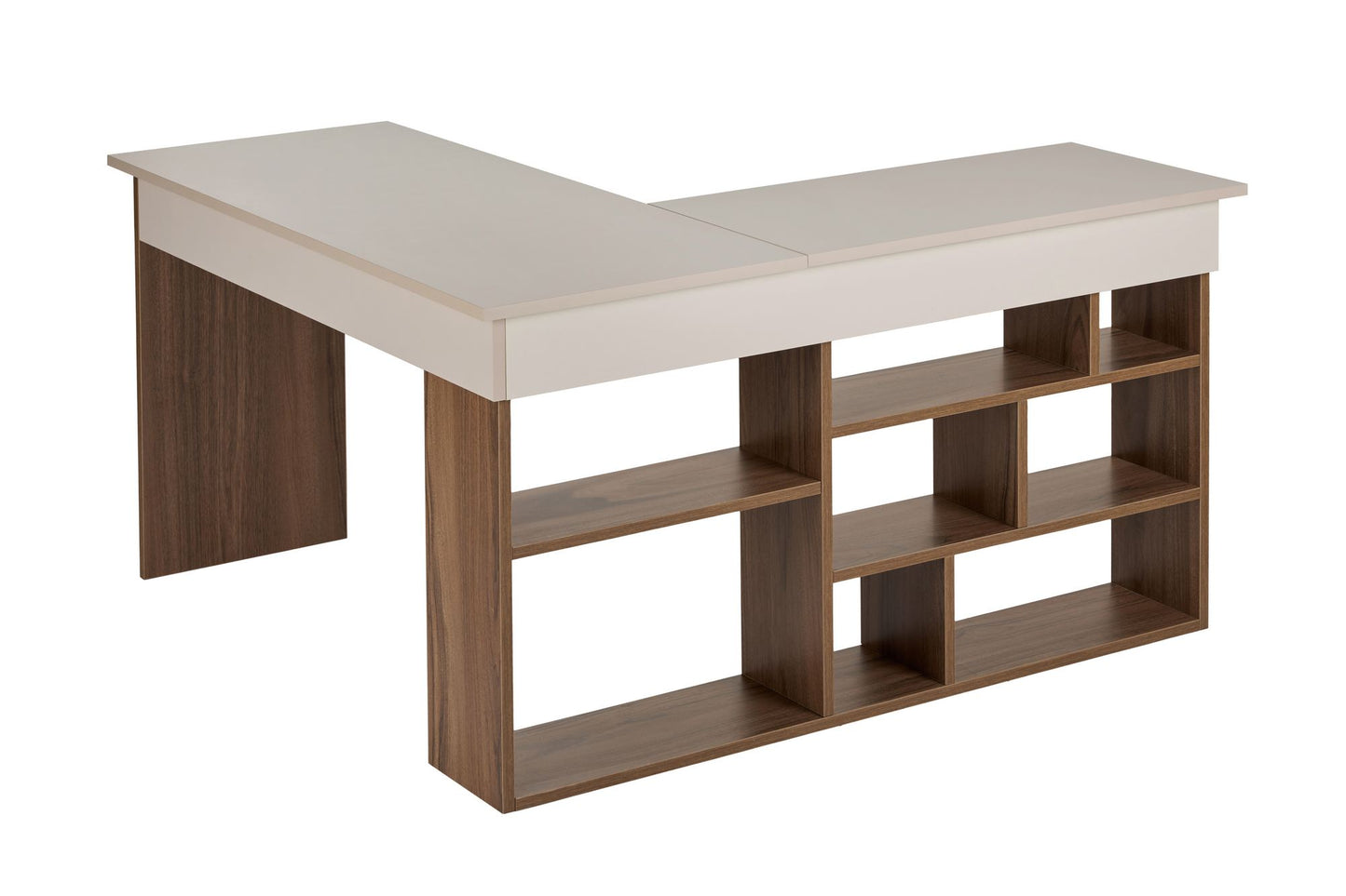 Γραφείο Υπολογιστή και Μελέτης 130x72x120 εκ. Cashmere Καρυδί | 838NRD1111