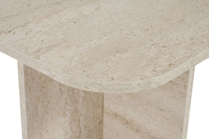 Κεντρικό Τραπεζάκι Σαλονιού Καθιστικού Μοντέρνο Όψη Πέτρας 120x60 εκ  838NRD1118