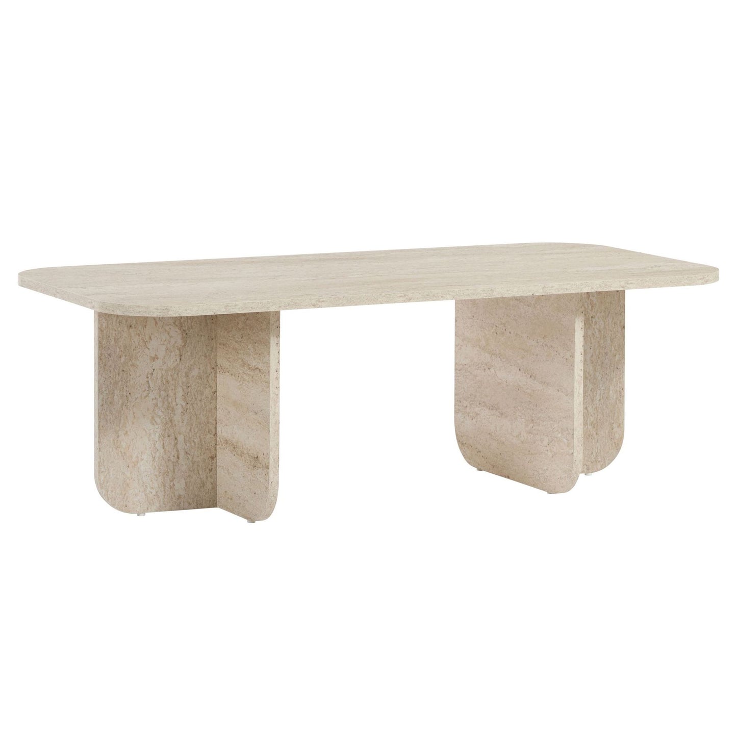 Τραπεζάκι Σαλονιού Travertine 120 x 60 x 41 εκ GR838NRD1118