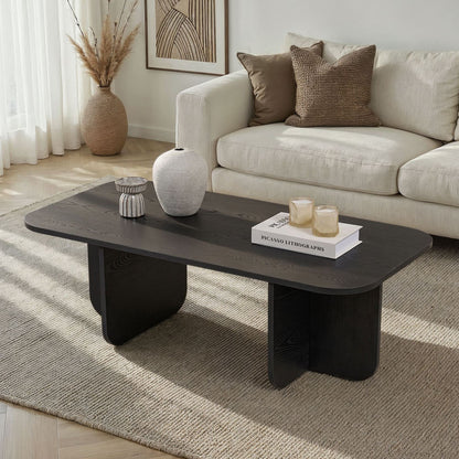Τραπεζάκι Σαλονιού Wood Μαύρο 120 x 60 x 41 εκ GR838NRD1122