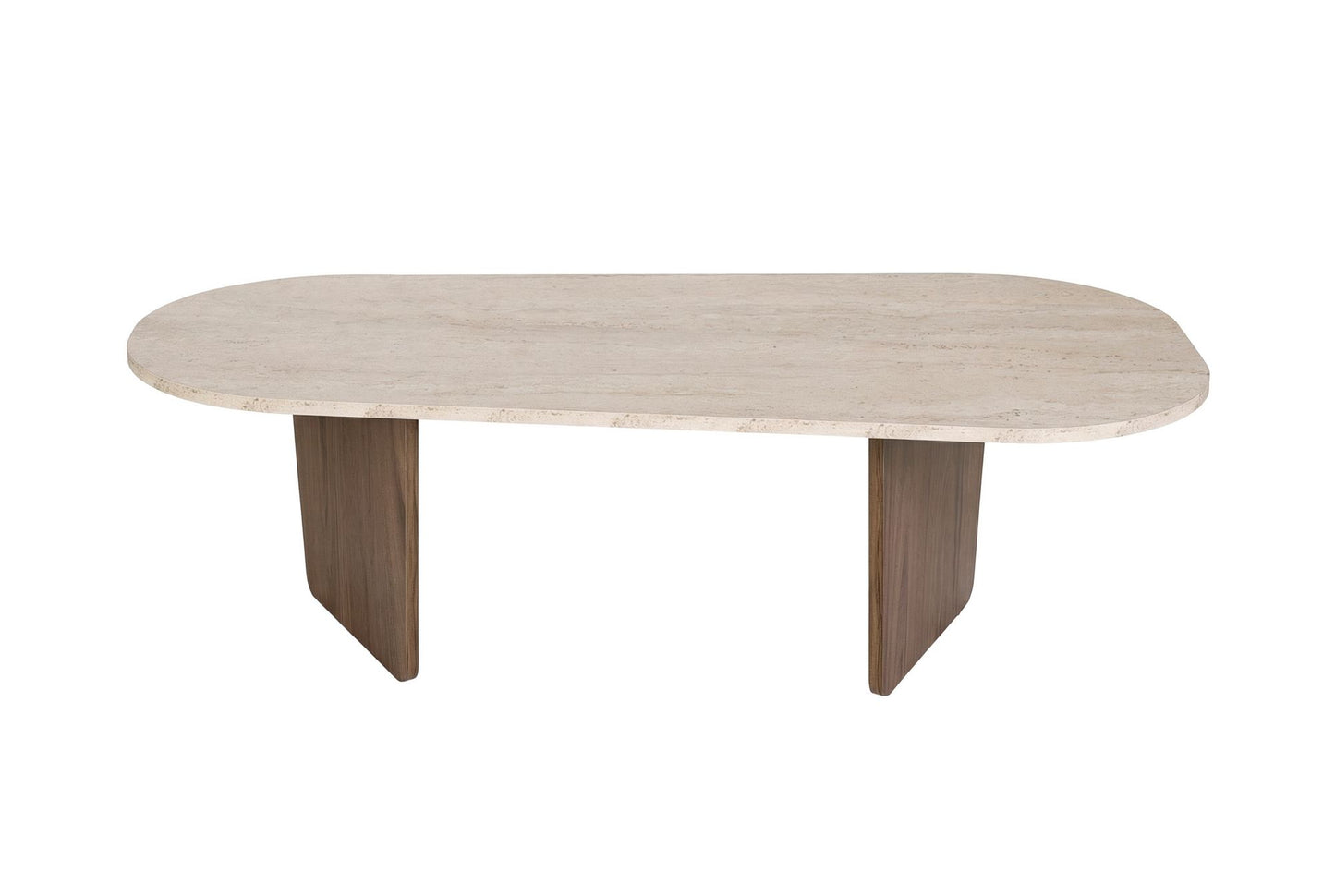 Τραπεζάκι Σαλονιού Travertine - Καρυδί 130 x 65 x 40 εκ GR838NRD1123