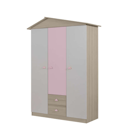 Ντουλάπα 130x204x57 εκ Pink 842PRB1113