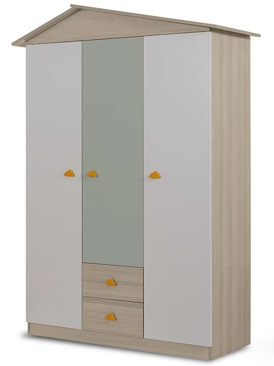 Ντουλάπα 130x204x57 εκ Green 842PRB1118