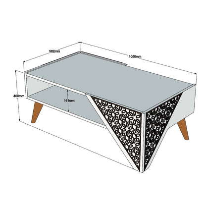 Τραπεζάκι Σαλονιού Δρυς 105 x 40 x 58 εκ GR845HCT2804