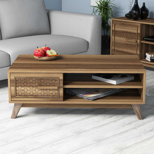 Τραπεζάκι Σαλονιού Καρυδί 105 x 60 x 38,2 εκ GR845HCT2833