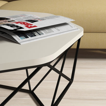 Τραπεζάκι Σαλονιού Κρεμ 90 x 90 x 38 εκ GR845HCT2857