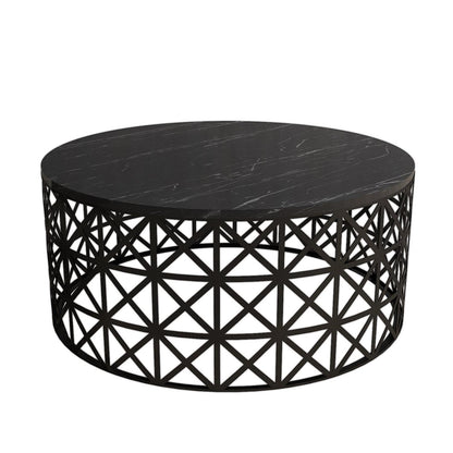 Τραπεζάκι Σαλονιού Μαύρο 90 x 90 x 38 εκ GR845HCT2863