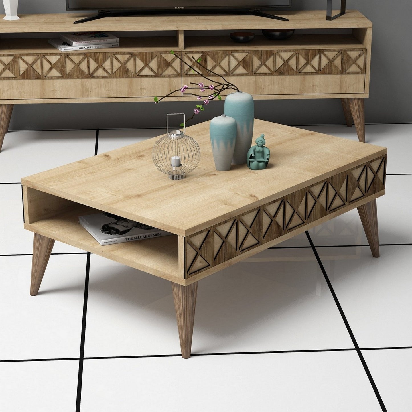 Τραπεζάκι Σαλονιού Δρυς 90 x 60 x 34,6 εκ GR845HCT2870