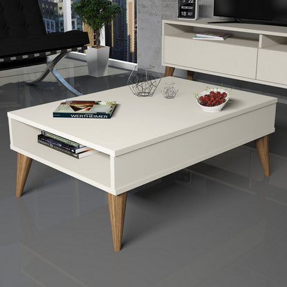 Τραπεζάκι Σαλονιού Κρεμ 90 x 60 x 34,6 εκ GR845HCT2873