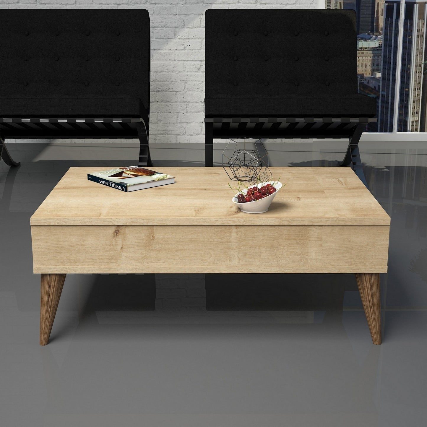 Τραπεζάκι Σαλονιού Δρυς 90 x 60 x 34,6 εκ GR845HCT2874