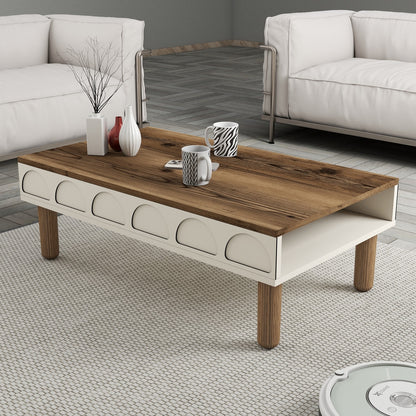 Τραπεζάκι Σαλονιού Κρεμ 180 x 60 x 35,6 εκ GR845HCT2890
