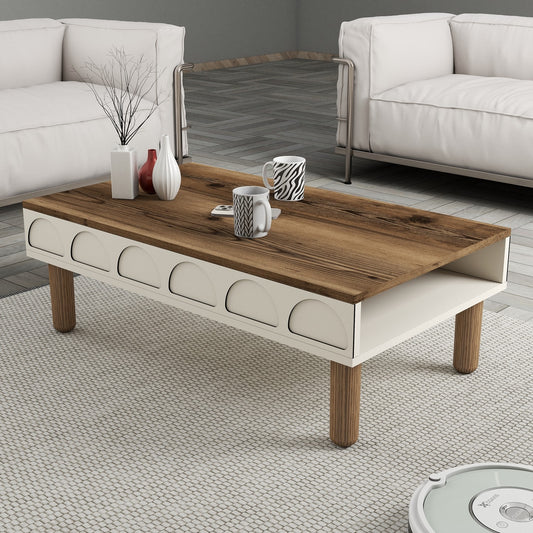 Τραπεζάκι Σαλονιού Κρεμ 180 x 60 x 35,6 εκ GR845HCT2890