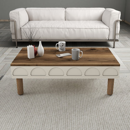 Τραπεζάκι Σαλονιού Κρεμ 180 x 60 x 35,6 εκ GR845HCT2890