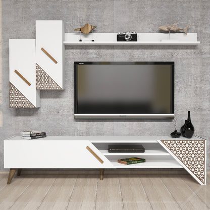 Έπιπλο Τηλεόρασης TV Βάση Σύνθεση Λευκό | 845HCT3001
