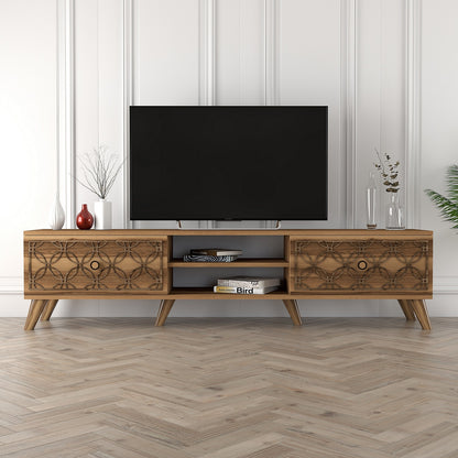 Έπιπλο Τηλεόρασης TV Βάση Σύνθεση Καρυδί | 845HCT3006