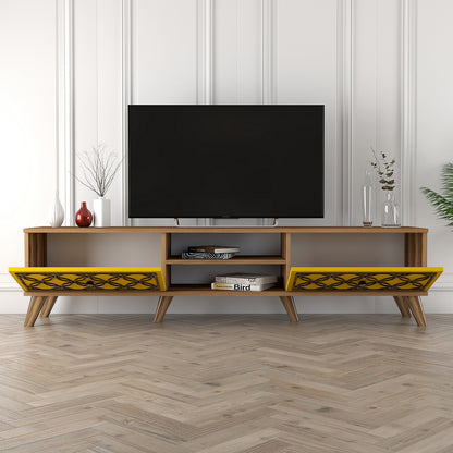 Έπιπλο Τηλεόρασης TV Βάση Σύνθεση Καρυδί Yellow | 845HCT3008