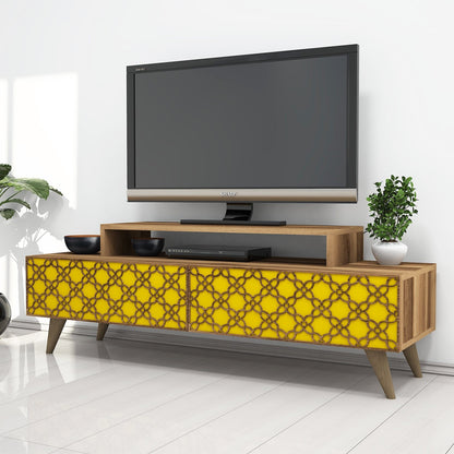 Έπιπλο Τηλεόρασης TV Βάση Σύνθεση Καρυδί Yellow | 845HCT3021