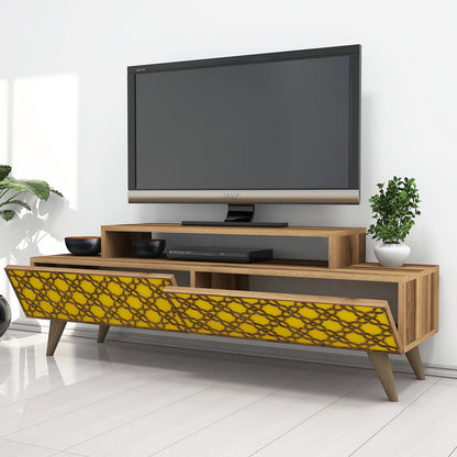 Έπιπλο Τηλεόρασης TV Βάση Σύνθεση Καρυδί Yellow | 845HCT3021