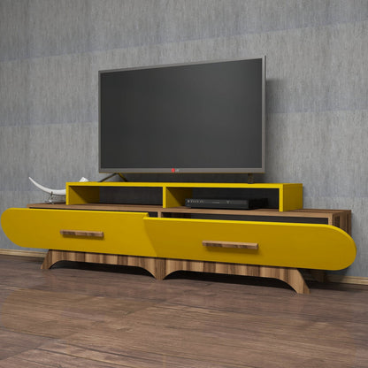 Έπιπλο Τηλεόρασης TV Βάση Σύνθεση Καρυδί Yellow | 845HCT3032