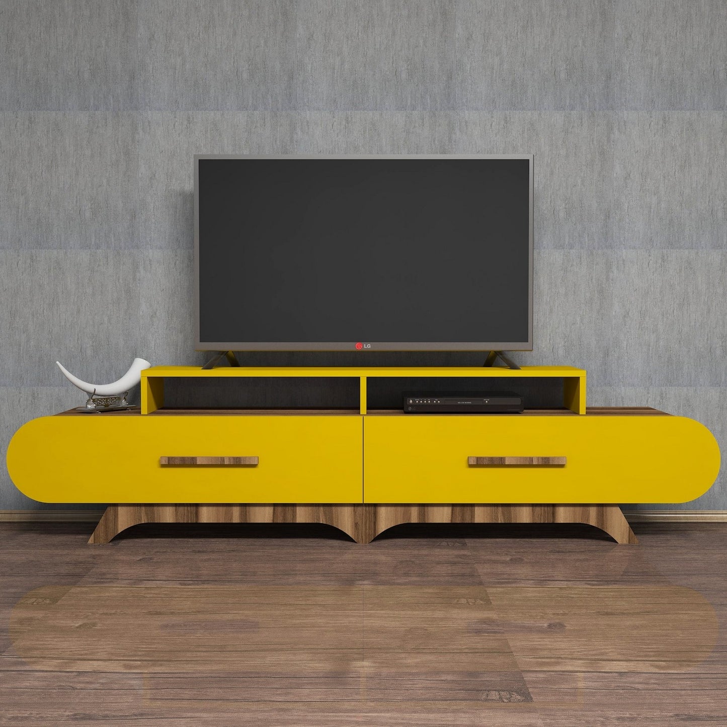 Έπιπλο Τηλεόρασης TV Βάση Σύνθεση Καρυδί Yellow | 845HCT3032
