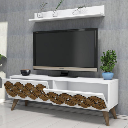 Έπιπλο Τηλεόρασης TV Βάση Σύνθεση Λευκό | 845HCT3042