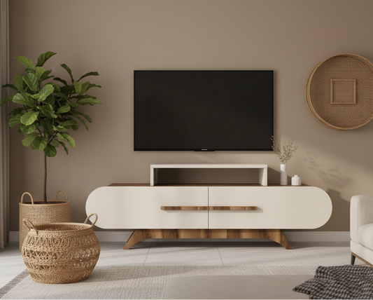 Βάση Τηλεόρασης 145εκ Καρυδιά