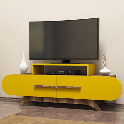 Έπιπλο Τηλεόρασης TV Βάση Σύνθεση Καρυδί Yellow | 845HCT3051
