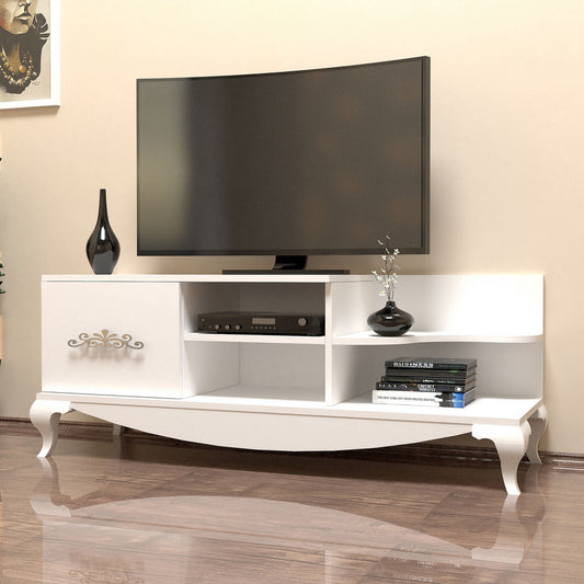 Έπιπλο Τηλεόρασης TV Βάση Σύνθεση Λευκό | 845HCT3057