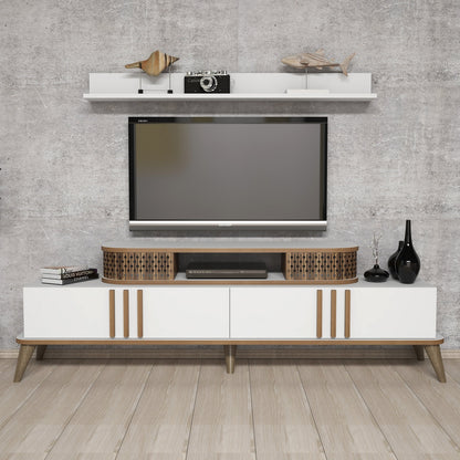 Έπιπλο Τηλεόρασης TV Βάση Σύνθεση Λευκό | 845HCT3060