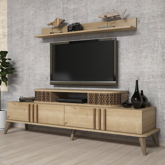 Έπιπλο Τηλεόρασης TV Βάση Σύνθεση Δρυς | 845HCT3062