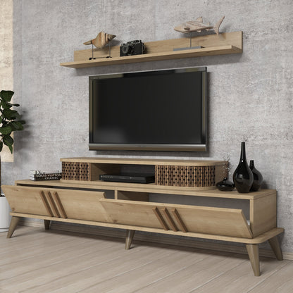 Έπιπλο Τηλεόρασης TV Βάση Σύνθεση Δρυς | 845HCT3062