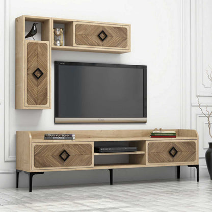Έπιπλο Τηλεόρασης TV Βάση Σύνθεση Δρυς | 845HCT3077